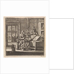 Two women stand near an open bible by Pieter Arentsz & Cornelis van der Sys II
