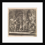 Man shows two men exhibited weapons by Arentsz & Pieter Cornelis van der Sys II