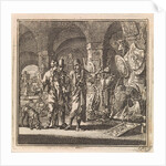 Man shows two men exhibited weapons by Arentsz & Pieter Cornelis van der Sys II