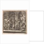 Man shows two men exhibited weapons by Arentsz & Pieter Cornelis van der Sys II
