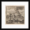 Two hikers looking at the smoking Etna, Italy by Pieter Arentsz & Cornelis van der Sys II