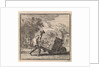 Man carrying a heavy package on a wheelbarrow by Arentsz Pieter Cornelis van der Sys II