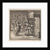 Man with gout gets food served at the fireplace by Pieter Arentsz & Cornelis van der Sys II