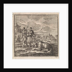 Dog chews off a bone by Pieter Arentsz & Cornelis van der Sys II