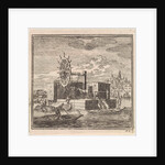 Dredger on the outskirts of a town by Pieter Arentsz & Cornelis van der Sys II