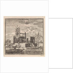 Dredger on the outskirts of a town by Pieter Arentsz & Cornelis van der Sys II