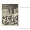 Foot Washing of the travelers in a monastery in Jerusalem by Jan Luyken