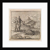 Two travelers admire a turtle by Pieter Arentsz & Cornelis van der Sys II