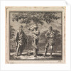 Old and young man in a tree with ribbon by Pieter Arentsz & Cornelis van der Sys II