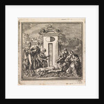 Six people mourn a dead person by Pieter Arentsz & Cornelis van der Sys II