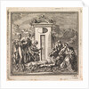 Six people mourn a dead person by Pieter Arentsz & Cornelis van der Sys II