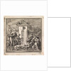 Six people mourn a dead person by Pieter Arentsz & Cornelis van der Sys II
