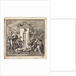Six people mourn a dead person by Pieter Arentsz & Cornelis van der Sys II