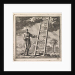 Man points to a ladder reaching to heaven by Pieter Arentsz & Cornelis van der Sys II
