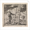 Man points to a ladder reaching to heaven by Pieter Arentsz & Cornelis van der Sys II