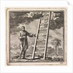 Man points to a ladder reaching to heaven by Pieter Arentsz & Cornelis van der Sys II