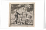 Man points to a ladder reaching to heaven by Pieter Arentsz & Cornelis van der Sys II