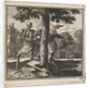 Father Time keeps death from chopping down a tree by Pieter Arentsz & Cornelis van der Sys II