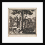 Father Time keeps death from chopping down a tree by Pieter Arentsz & Cornelis van der Sys II