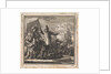 Conversation in a harbour between a man with a globe in his hands and a poorly dressed man with treasures by Pieter Arentsz & Cornelis van der Sys II