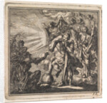 Wrestling Party between personifications of Equanimity and self-will by Pieter Arentsz & Cornelis van der Sys II