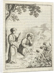 Christ and the personified soul contemplate nature by Pieter Arentsz II