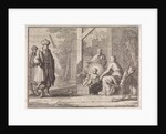 Christ child speaks from the manger to an Easterner by Frantz Martin Hertzen
