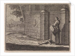 Fruit Vendor lays her dead child before the castle of Lille, France by Frantz Martin Hertzen