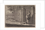 Fruit Vendor lays her dead child before the castle of Lille, France by Frantz Martin Hertzen