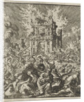 Romans kill the Jews, while the Temple burns by Barent Visscher