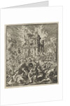 Romans kill the Jews, while the Temple burns by Barent Visscher