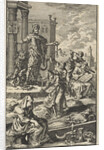 Tyrant watches as the personifications of the Law and Faith are suppressed by Jacob van Royen