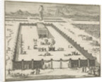 View of the court and the Tabernacle by Pieter Mortier