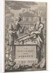 Moses and Aaron standing behind an altar by Pieter Mortier
