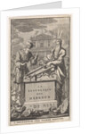 Moses and Aaron standing behind an altar by Pieter Mortier