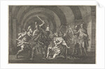 Emperor Caligula attacked in a vault by an armed gang and killed by Pieter Mortier