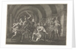 Emperor Caligula attacked in a vault by an armed gang and killed by Pieter Mortier