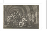 Emperor Caligula attacked in a vault by an armed gang and killed by Pieter Mortier