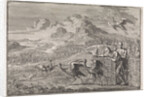Moses dispels the snakes by releasing ibises by Pieter Mortier