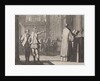 Young man pointing to a priest at the altar by Christoph Weigel