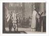 Young man pointing to a priest at the altar by Christoph Weigel