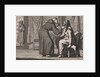 Monk looks into the gaping mouth of an old woman by Christoph Weigel