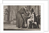 Monk looks into the gaping mouth of an old woman by Christoph Weigel