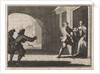 Two men trying to prevent a boy from joining the monastery by Christoph Weigel