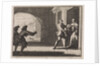 Two men trying to prevent a boy from joining the monastery by Christoph Weigel