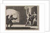 Two men trying to prevent a boy from joining the monastery by Christoph Weigel