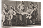 Anthimus, bishop of Nicomedia, receives five soldiers by Christoph Weigel