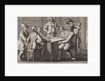 Anthimus, bishop of Nicomedia, receives five soldiers by Christoph Weigel