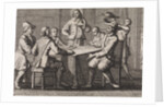 Anthimus, bishop of Nicomedia, receives five soldiers by Christoph Weigel