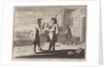 Man selling a cricket in a glass as a protecting ghost by Christoph Weigel